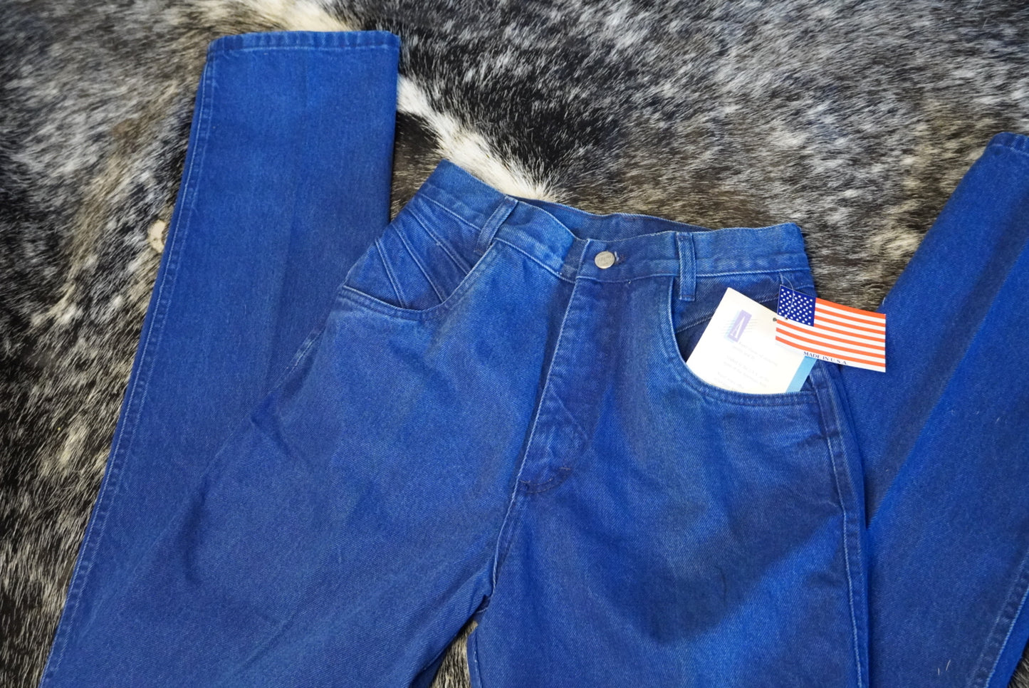 Vintage Roper Jeans with Pleated Pocket Detailing - 27